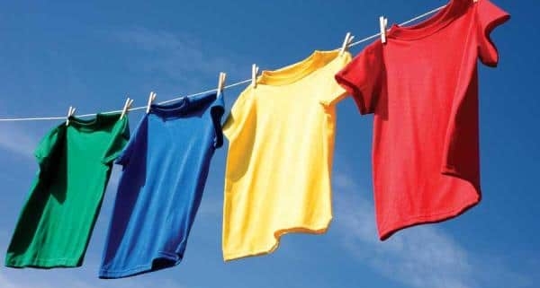 Use a clothesline to dry your clothes for free