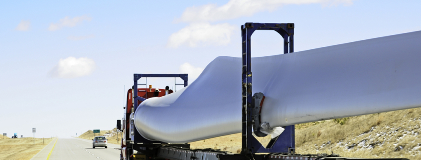 Wind Turbine Blades en Route to Texas