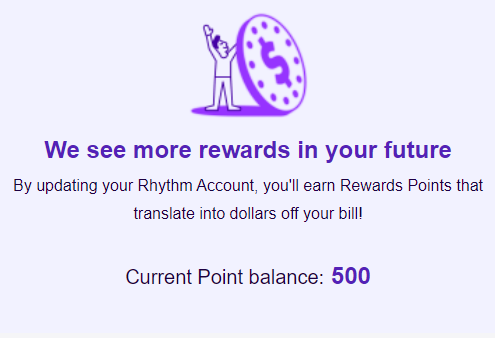 Rhythm Energy Reward Program Screenshot