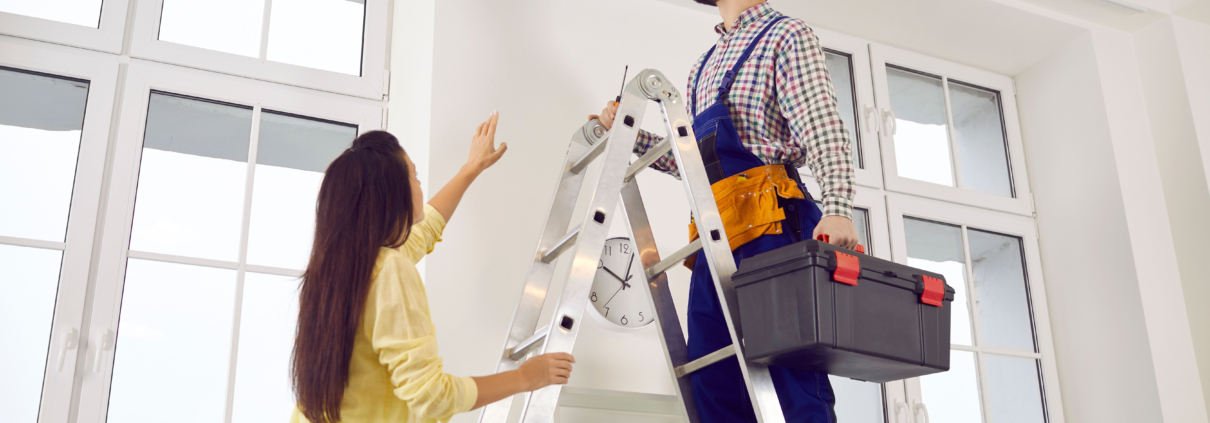 Woman hires an electrician to rewire her ac unit instead of doing it herself