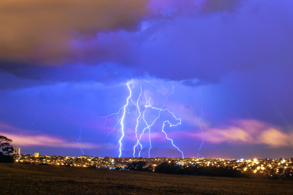 Lightning strike statistics 